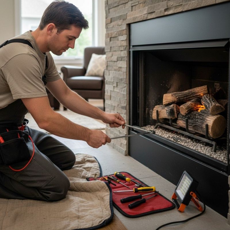 Gas Fireplace Repair detail